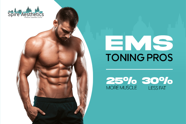 image of man with benefits of EMS toning pros treatment to help combat weight gain Sunderland