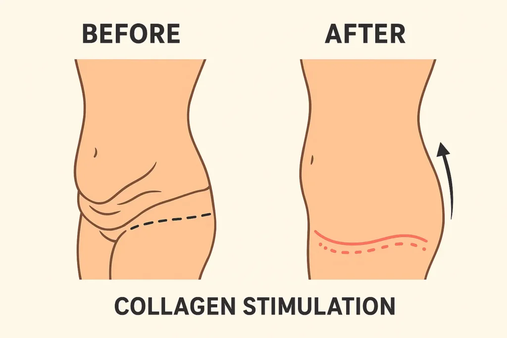 Before and after results for sagging skin after weight loss injections Sunderland