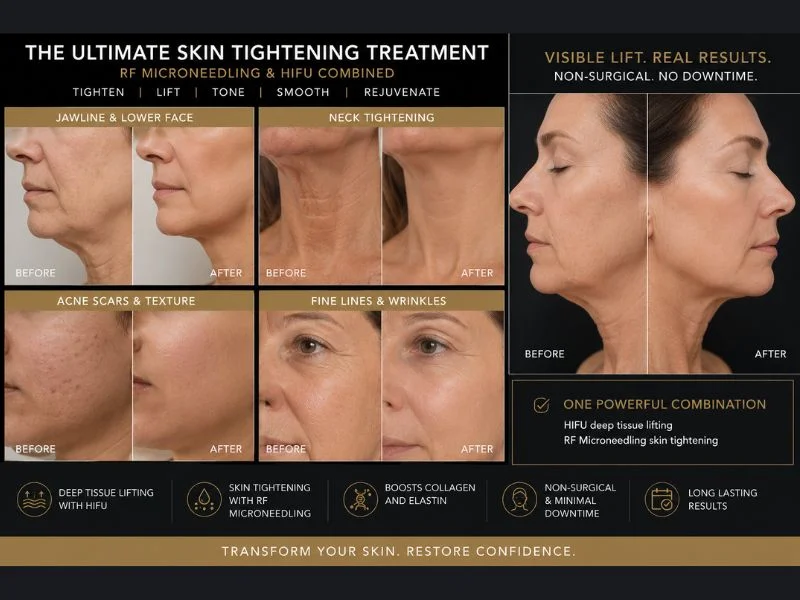 Results of combined treatment for the ultimate skin tightening treatment Sunderland