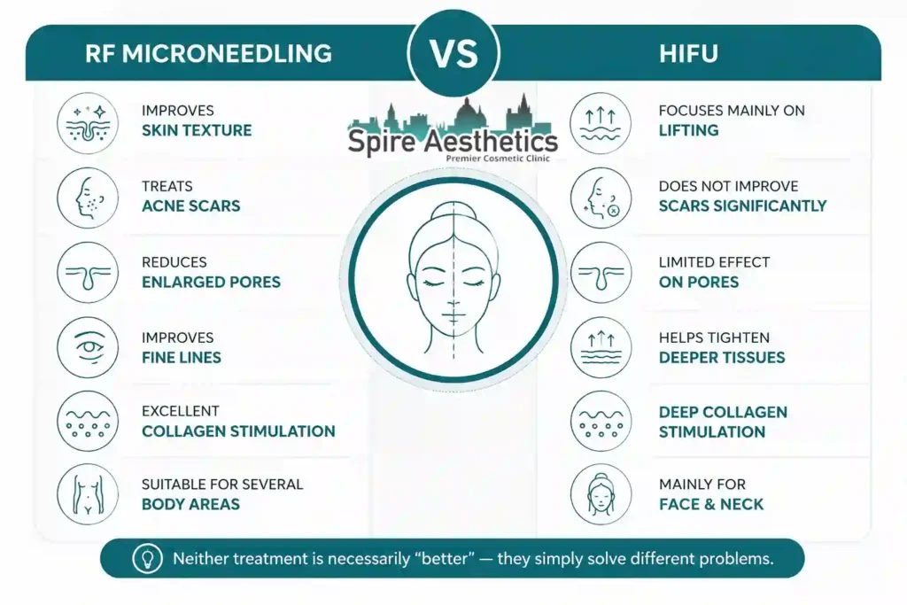 RF Microneedling vs HIFU: Which Treatment Gives Better Results Sunderland?
